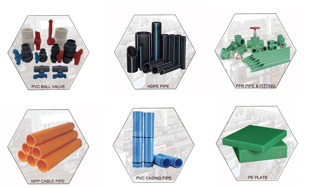 Support to Provide Customized Water Supply Pn16 Pn20 Plastic Pipe and Other Three-Way PPR Pipe Fittings PPR Pipe Fittings Samples
