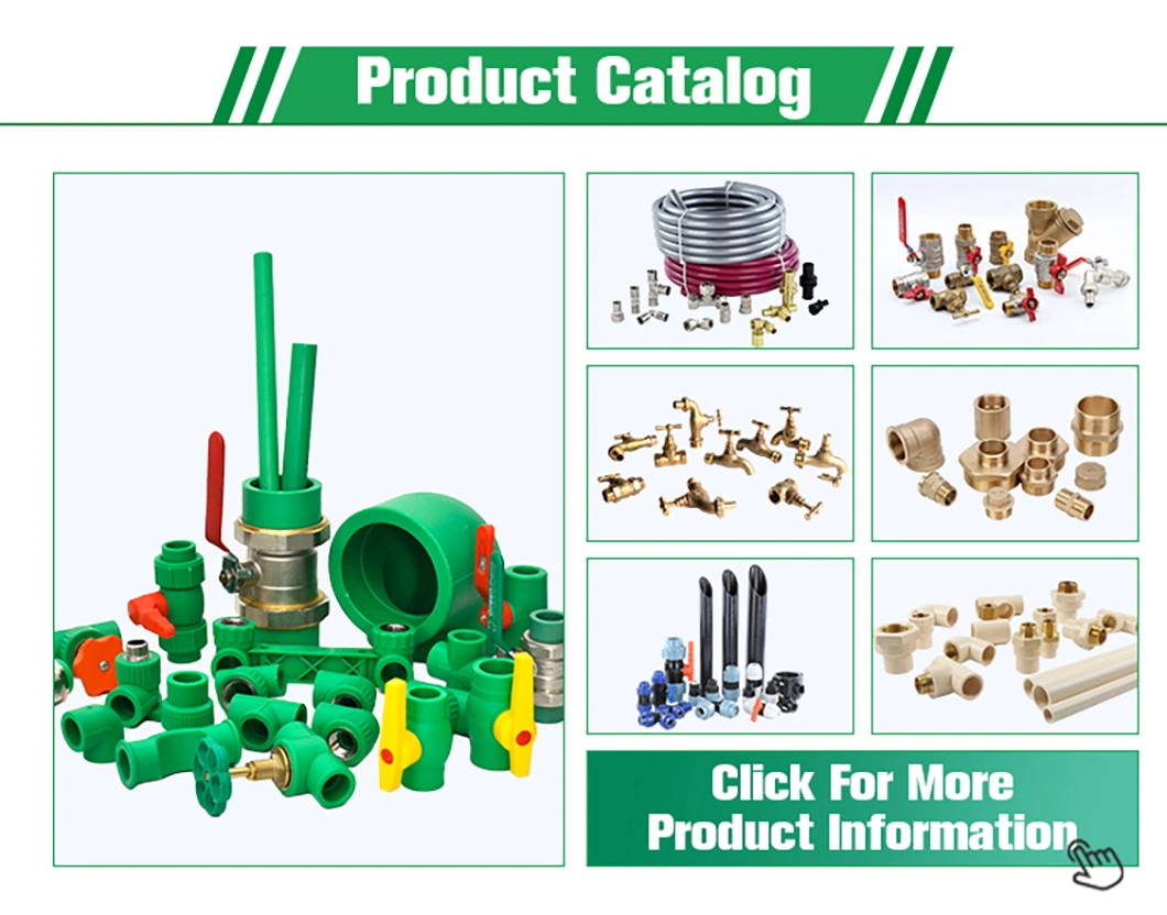 Ifan PPR Pipes Fittings Green Color Size 20mm - 110mm PPR Tee Fittings