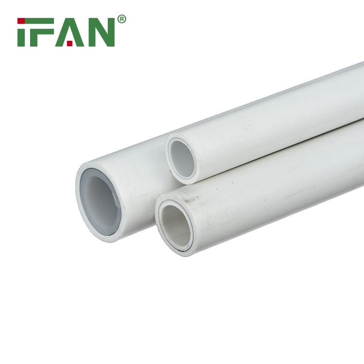 Ifan PPR Plastic Water Pipes Plumbing Materials Water PPR Pipe 20-110mm Pn20 White Color Aluminium Pipe