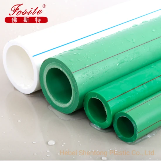White/Green/Gray PPR Pipe Water Supply Pipe and Fitting
